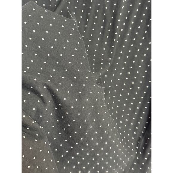 Denim & Flower Men's T-Shirt Size L-Black w/White Pola Dots - Picture 4 of 6